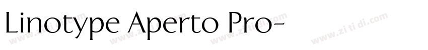 Linotype Aperto Pro字体转换